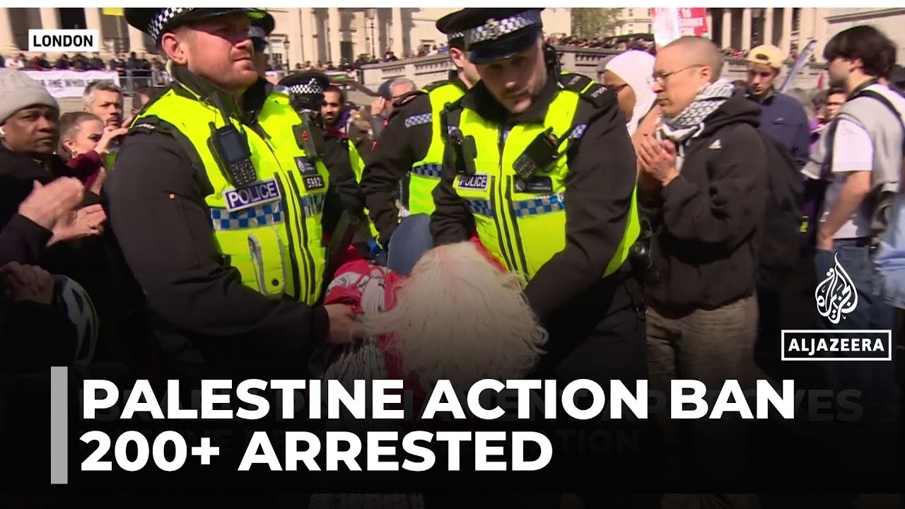 200+ Arrested in London protest : Palestine action ban sparks outrage.