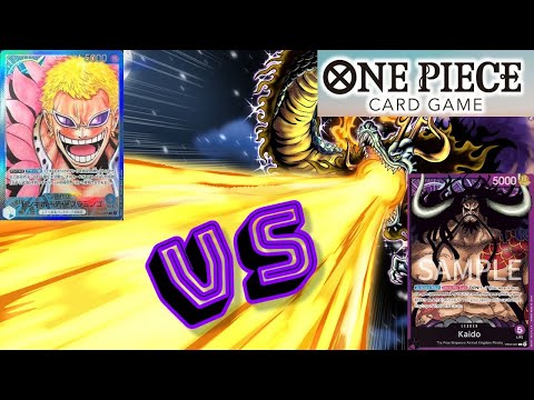 What, OP02??! Doflamingo [ Blue ] VS Kaido [ Purple ] - OPTCG BATTLE | One Piece Card Game Gameplay