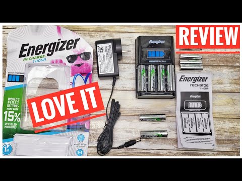 REVIEW Energizer AA / AAA 1 Hour Rechargeable Battery Charger CH1HRWB-4 LOVE IT