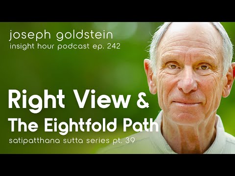 Joseph Goldstein: Right View & the Eightfold Path– Insight Hour Ep. 242 – Satipatthana Sutta Pt. 39