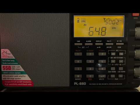 Radio Caroline 648 kHz  - 19/11/2022 - 21.58 UTC