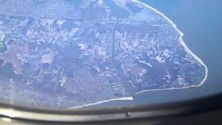 preview picture of video 'Cape May NJ 1-8-2015 1:09 PM @ 39,000 feet'