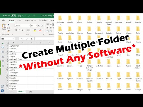 Create Multiple Folders At Once Using Batch File