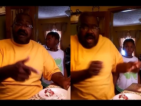 This dad loses his sh*t over red velvet cake and it's hysterical