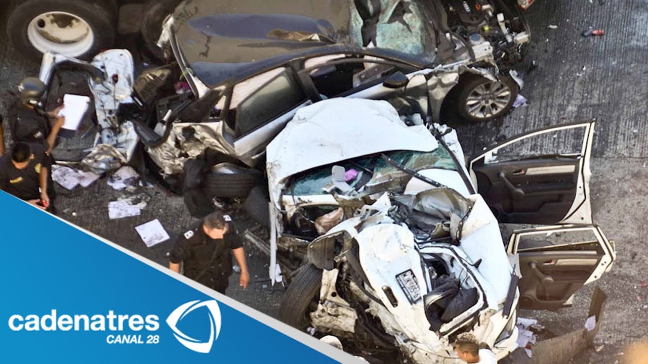 Carambola vehicular deja 13 heridos en la México-Querétaro