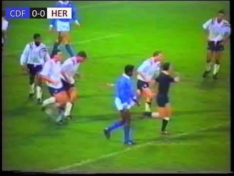 11-01-1992 Cardiff City v Hereford United