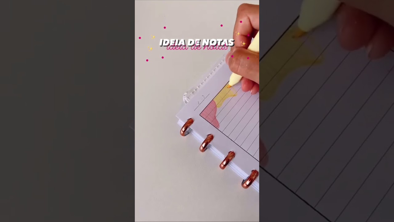 ideias de notas para você decorar o seu caderno ✨