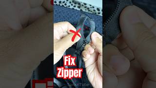 How to Fix or Repair Zipper Problem Not Close Properly #zipper #hacks