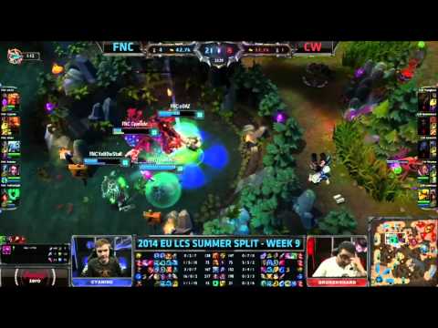LCS Highlights Fnatic vs Copenhagen Wolves Week 9 EU Summer 2014 FNC vs CW S4 W9D1G3 Season 4