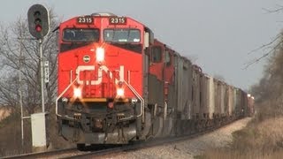 preview picture of video 'CN 2315 East, Approaching Genoa, Illinois on 3-18-2012'