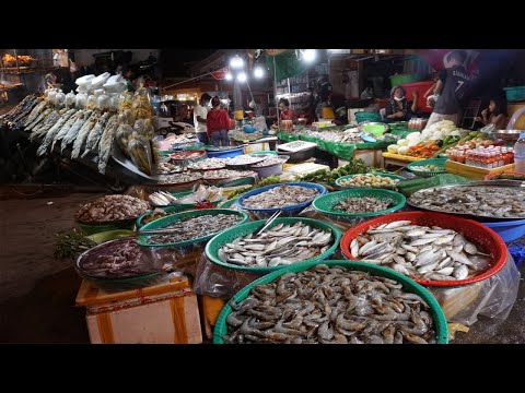 Night Food Market At Phsa Sam Hann - Amazing Street Food At Sam Hann Market @ Toul Sangke