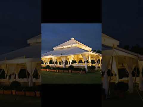 White pvc luxury tent, for resort