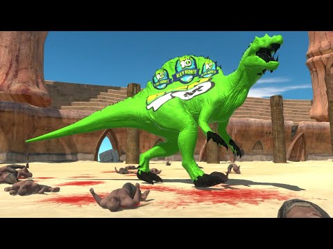 Spinosaurus Ben 10 Vs Black Man - Animal Revolt Battle Simulator