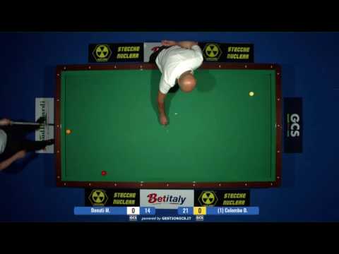 Donati Massimo VS Colombo Davide | Campionato Italiano Biliardo 2016/2017(Torino)
