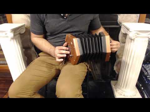 CCCROSECW - Cherry Concertina Connection Rose English Concertina 45 Button Treble  G3-A6 $2999