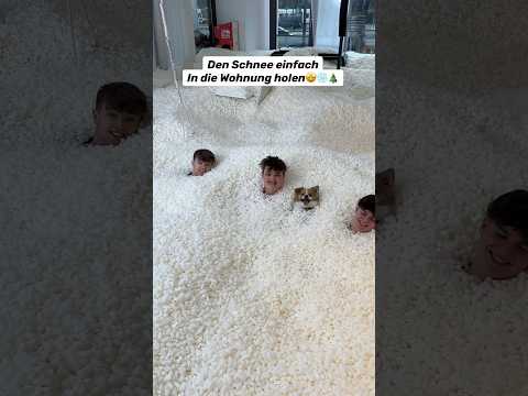 Schnee in der Wohnung😅❄️ | Lewinray #shorts
