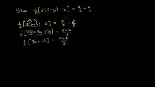 More Involved Multi-Step Equation