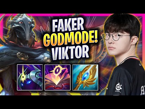 FAKER LITERALLY GOD MODE WITH VIKTOR! - T1 Faker Plays Viktor MID vs Hwei! | Season 2025