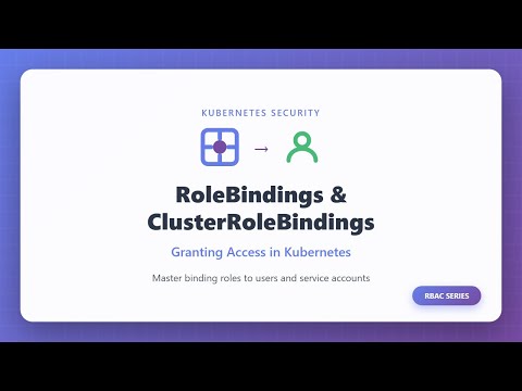 Kubernetes RoleBindings & ClusterRoleBindings: Master RBAC Access Control