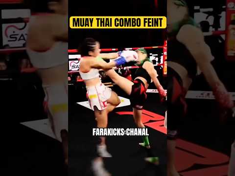 Muay Thai combo and feint 💀🥊 #muaythai #usa #karate #kungfu #jeetkunedo