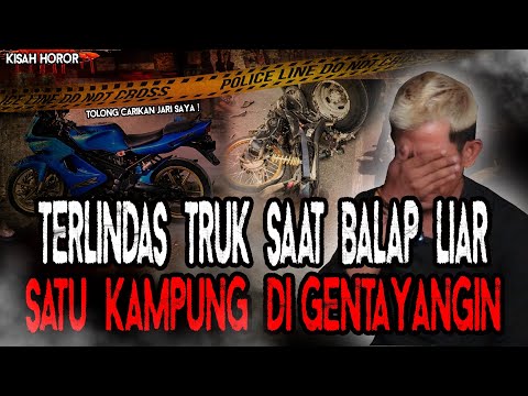 ILLEGAL RACING. BLUE NINJA CRASHED AND DIED ON THE SPOT! ONE VILLAGE IN GENTAYANGIN