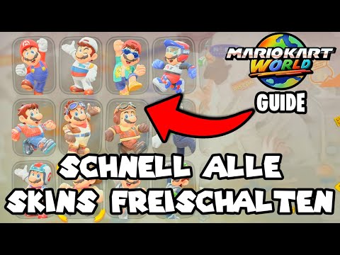 Quickly unlock all skins in Mario Kart World 🍔