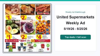 United Supermarkets Weekly Ad (8/19/26 - 8/25/26) Top Deals