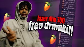*FREE* LAZER DIM 700 DRUM KIT [GLOKK40SPAZ, SMOKINGSKUL]