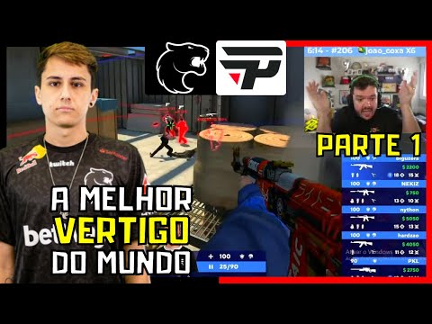 Fúria vs Pain (Vertigo - Mapa 1 Parte 1) GRANDE FINAL da BLAST - Gaules Apoka mch e Liminha