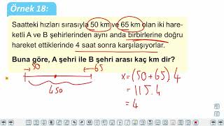 Eğitim Vadisi 9.Sınıf Matematik 18.Föy Denklem ve Eşitsizlikler 2 (Hız Problemleri) Konu Anlatım Videoları
