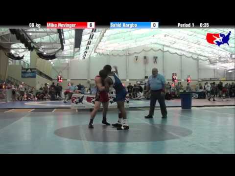 Mike Nevinger vs. Sahid Kargbo at 2013 ASICS University Nationals - FS