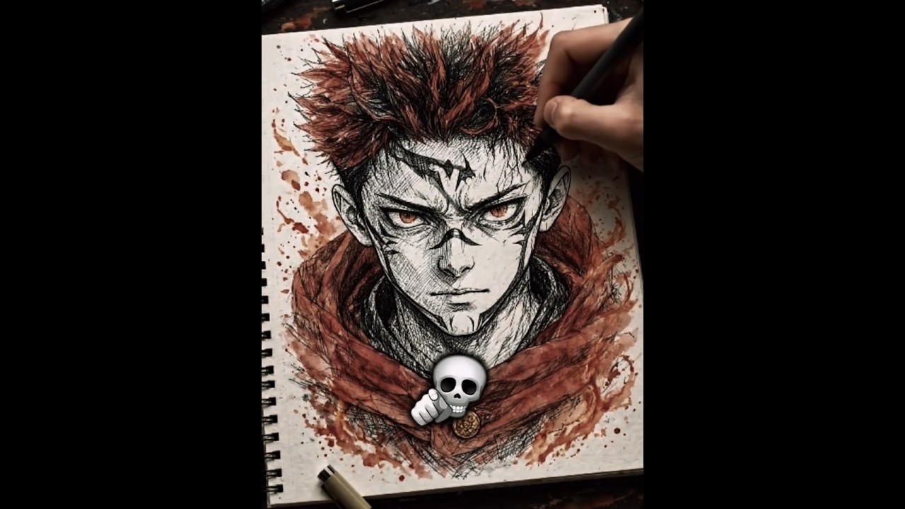 power of sukuna #sukuna #drawing #youtubeshorts #shorts