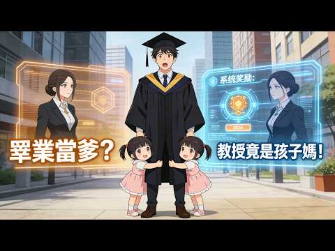 【短劇】✅️畢業當天，一對雙胞胎攔街叫我爸爸？孩子媽竟然是學校的最美冰山教授！
