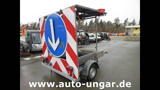 Nissen A3 Berghaus AM3 Warnleitanhänger Verkehrsleittafel Verkehrsleita waarschuwingstrailer te koop - Foto 4 | Autoline BE Nissen A3 Berghaus AM3 Warnleitanhänger Verkehrsleittafel Verkehrsleita waarschuwingstrailer | Foto 4 - Autoline