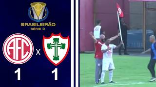 BRASILEIRO SÉRIE D 2026 - 3ª RODADA - AMERICA 1X1 PORTUGUESA - SP