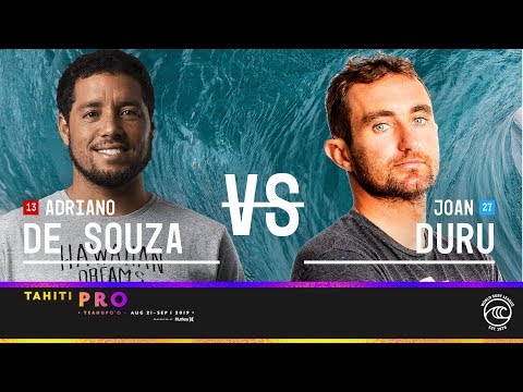 Adriano de Souza vs. Joan Duru - Round of 16, Heat 3 - Tahiti Pro Teahupo'o 2019
