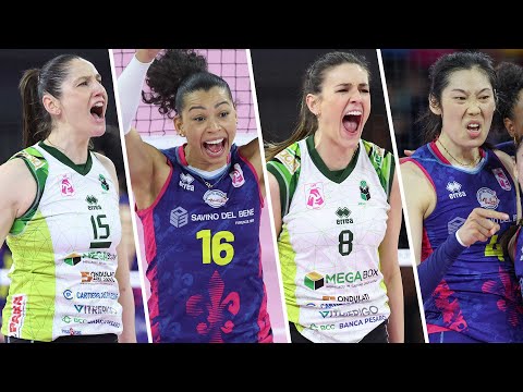 ALL "MEGA RALLY" of the match Vallefoglia - Scandicci | Lega Volley Femminile 2023/24