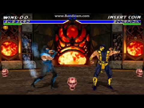 MAME 189 - MORTAL KOMBAT 4 - SUB ZERO CHEATER - UK ARCADES