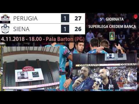 Sir Safety Conad Perugia - Emma Villas Siena |  5^ giornata di Superlega