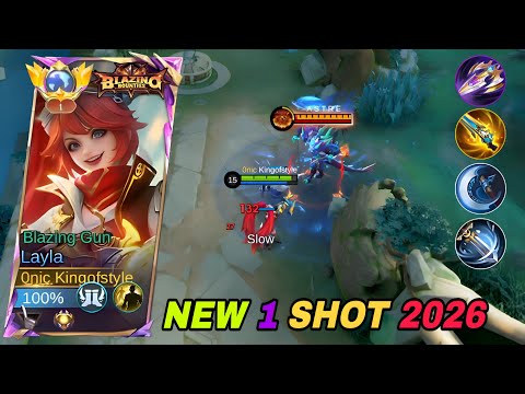 NEW LAYLA BEST BUILD AND EMBLEM 2026!! (easy win!) - Mobile Legends