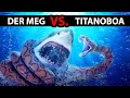 Megalodon VS. die größte Schlange der Welt — WER GEWINNT?