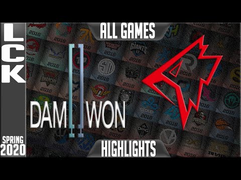 DWG vs GRF Highlights ALL  GAMES | LCK Spring 2020 W8D1 | Damwon Gaming vs Griffin
