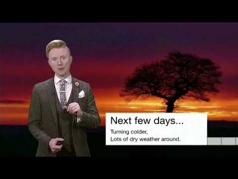 Weatherman presents forecast in 9 different languages...