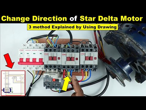 By Doing this You change The Motor Running Direction in Star Delta starter TheElectricalGuy