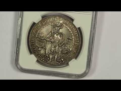 1486 Austria Guldiner Silver Thaler NGC MS67 1953 Restrike First Dollar Sized Coin