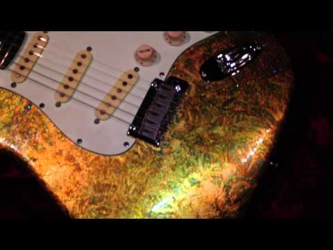 New CS CUSTOM SHOP Gold Leaf Strat Guitar + STRINGS - NEW!!! FINEST Quality! A+++ (VIDEO #2)