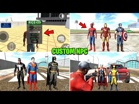 Custom NPC Feature In Indian Bike Driving 3d | Indian Bike Driving 3d Custom NPC Cheat Code 