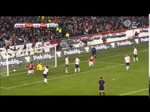 Mészöly Kálmán öröme a norvégok elleni pótselejtezős siker után