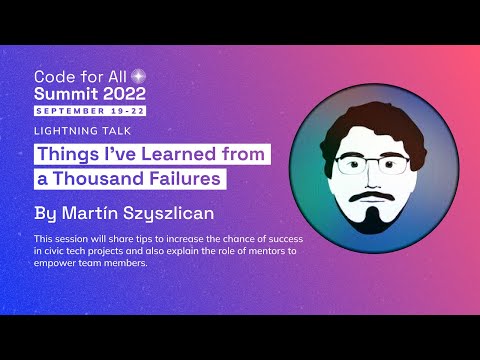 Lightning Talk: Things I've Learned from a Thousand Failures
