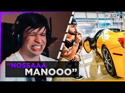 ARUAN REAGE A PEGUEI A FERRARI DELE !!! (THIAGO REIS) - Cortes do Aruan